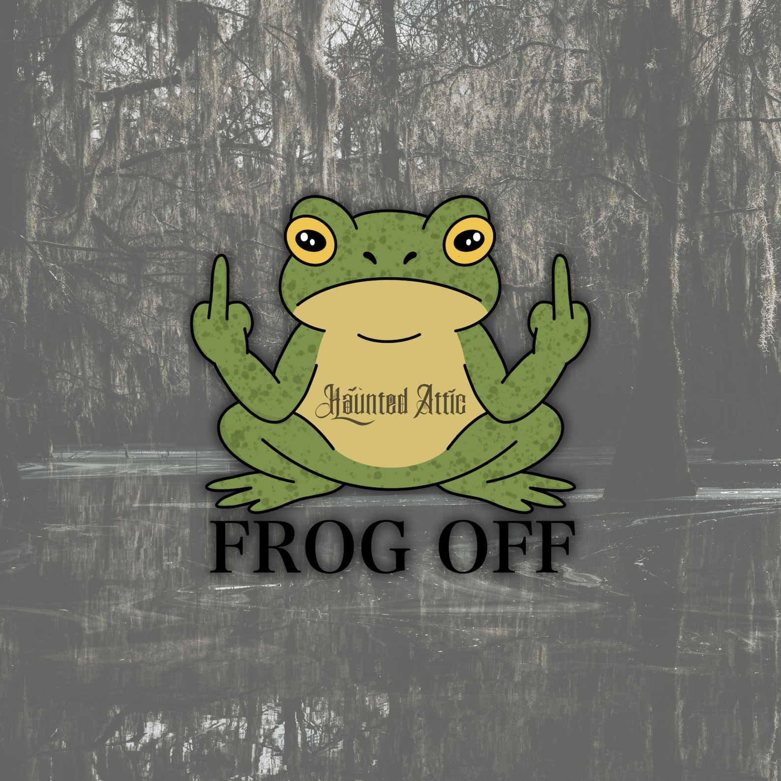 Frog off Sticker | Cottage Core Funny Adult Small Vinyl Bumper Sticker ...