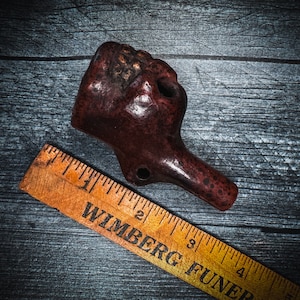 handmade clay aztec death whistles