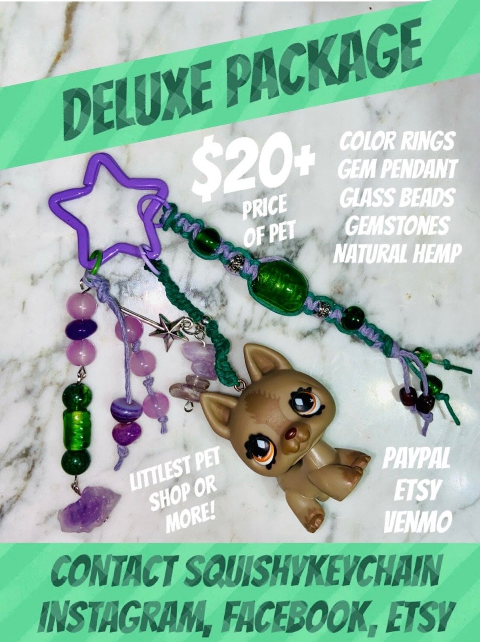 Deluxe Package Custom Littlest Pet Shop Keychain Etsy