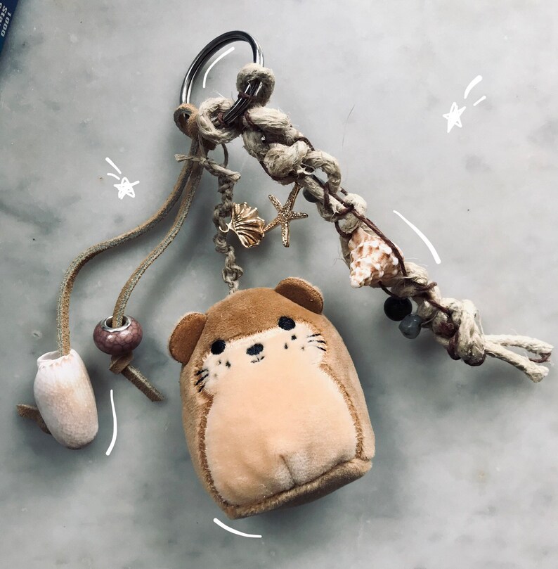 Otter Squishmallow Squishville Keychain Etsy