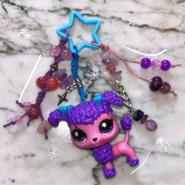 Deluxe Gen 7 Poodle Custom Littlest Pet Shop Keychain