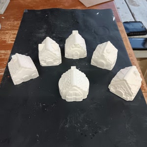 Ready to paint  Christmas houses