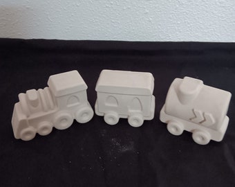 Juego de tren listo para pintar