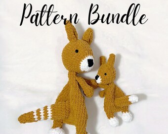 Kangaroo Crochet Pattern Bundle: Kiko and Kai Amigurumi (Digital PDF)