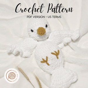 Daisy the Dove | Digital PDF Crochet Pattern | Amigurumi Crochet Snuggler