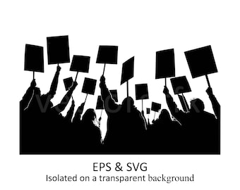 Exercising the constitutional right to assemble, protesters, dialogue, peoples rights, protest, workers rights, Vector Art