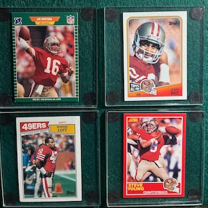 San Francisco 49ers Legends Card Coasters: Rice, Montana, Lott, Young