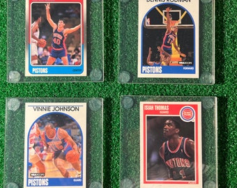 Detroit Pistons Bad Boys-basketbalkaartonderzetters: Isaiah, Laimbeer, Rodman, Johnson