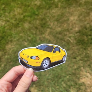 Autocollant de voiture Honda Civic Del Sol - Autocollant en vinyle de haute qualité classique modifié