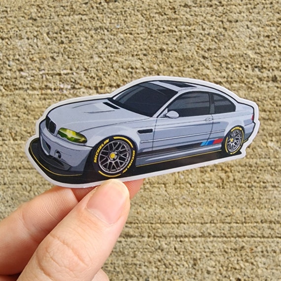 BMW M3 E46 Race Car Sticker High Quality Water Resistant Sticker Modified Classic