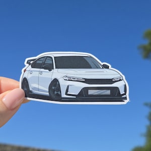 Honda Civic Type R FL5 Race Car Sticker - High Quality Water Resistant Sticker Modified Classic