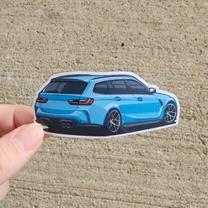 BMW M3 G80 Wagon Race Car Sticker - Hoge kwaliteit waterdichte sticker Modified Classic