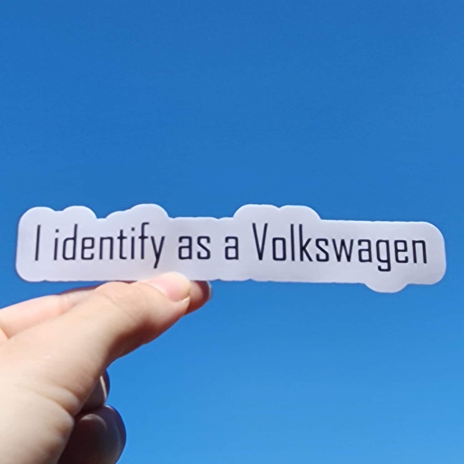 Volkswagen new 2019 logo decal stickers for cars, ( Pair of 2 stickers )