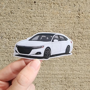 Honda Accord Sport 2021 Race Car Sticker - High Quality Water Resistant Vinyl Sticker Modified Classic
