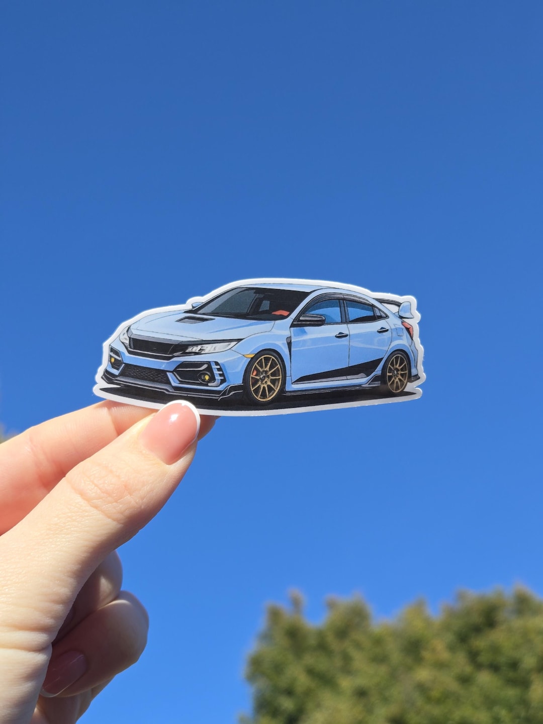 Not Type R Sticker Honda Civic Type R Car Sticker - High Quality Water Resistant Sticker ...
