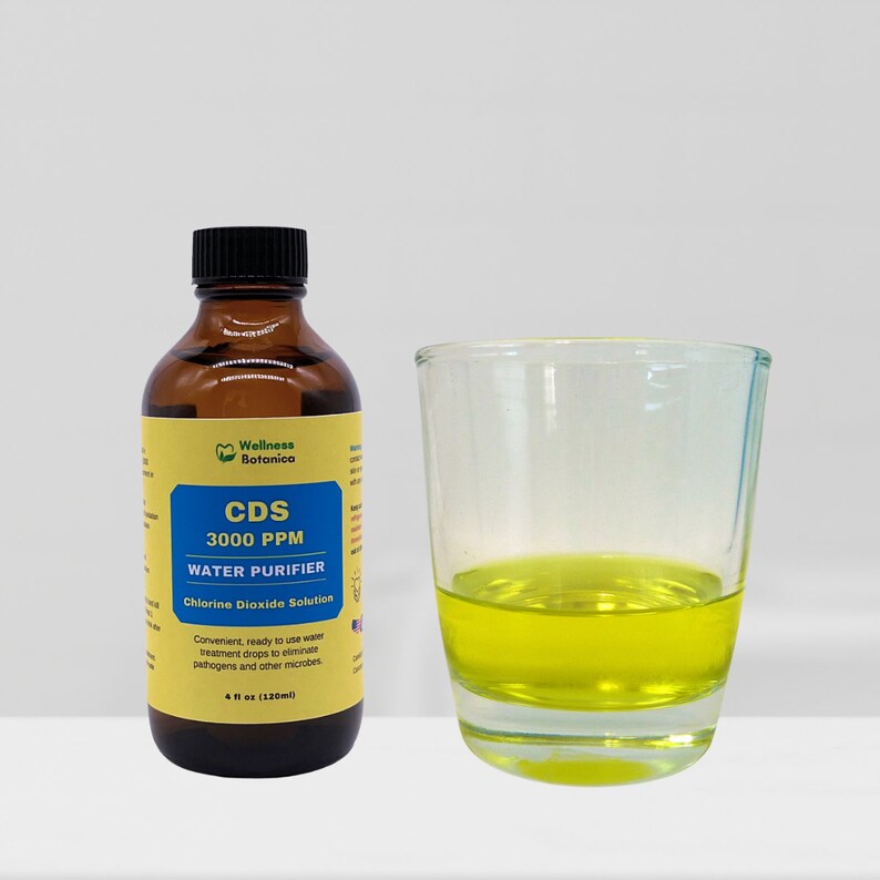 Chlorine Dioxide Solution 4oz CDS 3000 PPM Concentration Etsy
