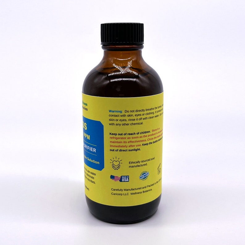 Chlorine Dioxide Drops CDS Solution 3000 PPM in 4 Oz Glass Etsy Australia