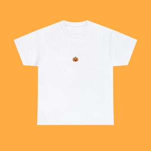 HALLOWEEN TSHIRT, Custom Embroidered Shirt, Embroidered Logo Shirt, Jack-o-lantern, Pumpkin Shirt, Gift For Him, Gift For Her, Custom Logo