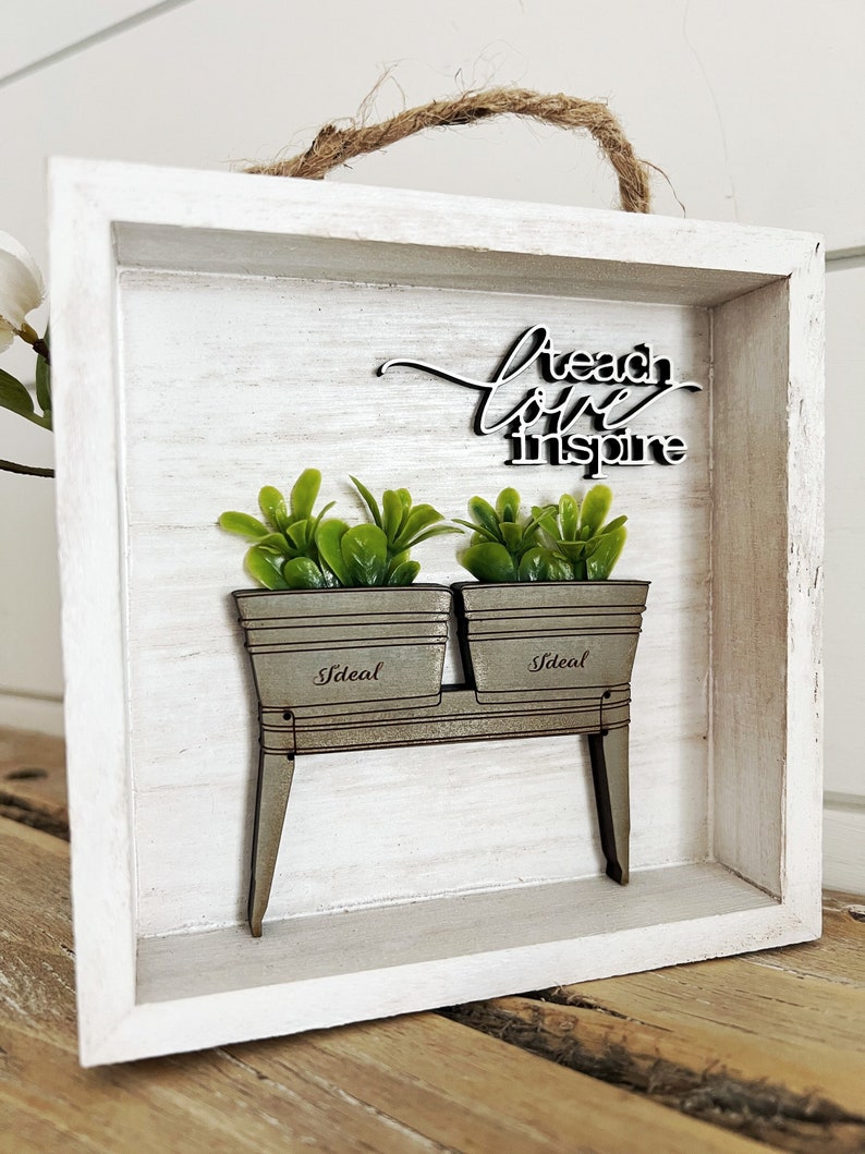 Galvanized Wash Tub SVG Teacher Gift SVG Etsy