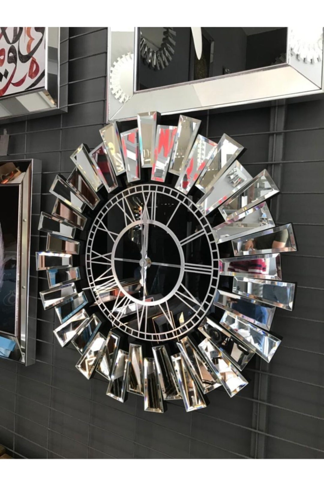 Large Modern Clock Clock the Wall Clock Large Wall Clock Etsy