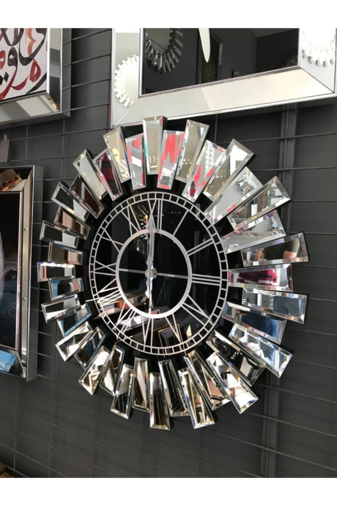 Large Modern Clock Clock the Wall Clock Large Wall Clock Etsy