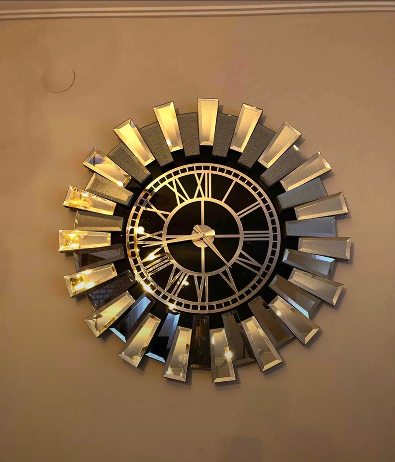 Large Modern Clock Clock the Wall Clock Large Wall Clock Etsy