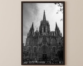 Barcelona Photo Print - Cathedral of the Holy Cross and Saint Eulalia