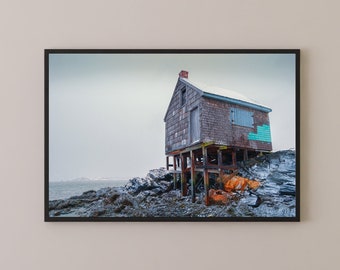 Maine Photo Print - Willard Beach Fishing Shack