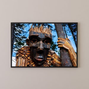 Maine Photo Print Giant Troll at Coastal Botanical Gardens image 1