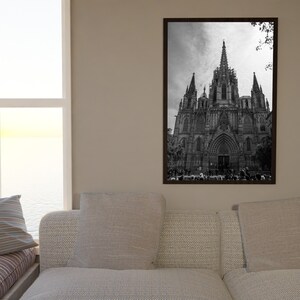 Impression photo Barcelone Cathédrale Sainte-Croix-et-Sainte-Eulalie image 3