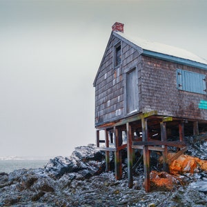 Maine Photo Print Willard Beach Fishing Shack image 2