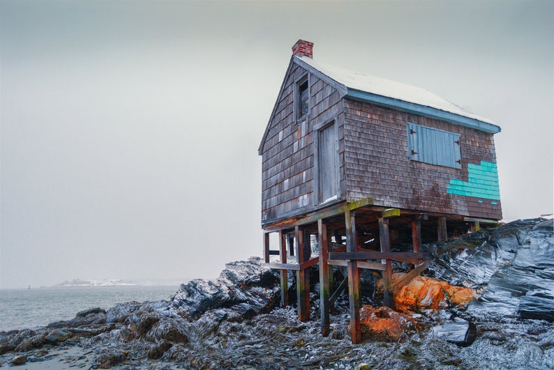 Maine Photo Print Willard Beach Fishing Shack image 2