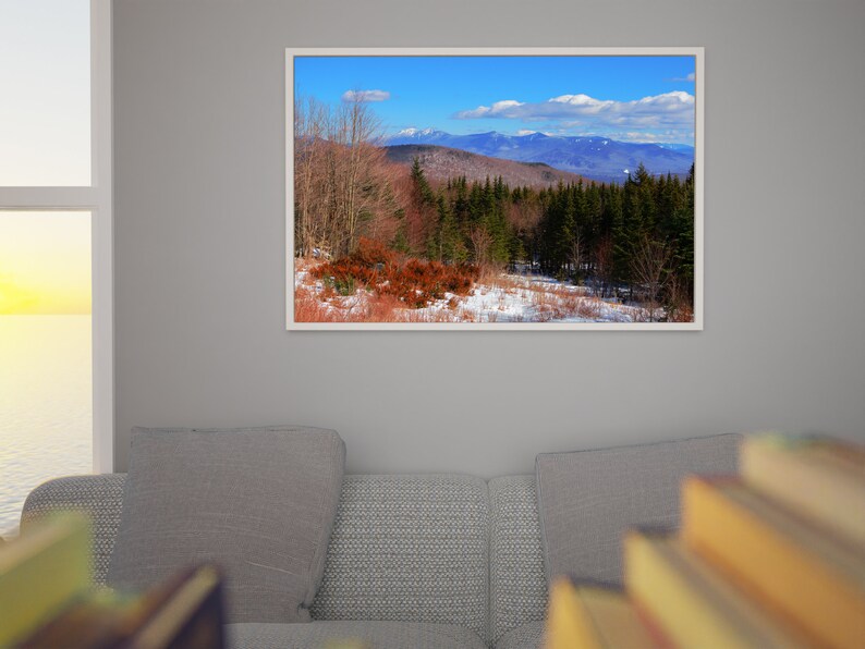 White Mountains Photo Print Crisp Winter Scene image 3