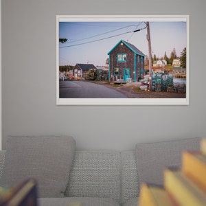 Maine Photo Print Port Clyde Fishing Village Sunset image 3