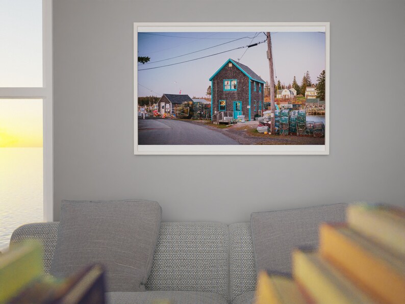 Maine Photo Print Port Clyde Fishing Village Sunset image 3