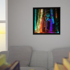 Maine Photo Metal Print Giant Glowing Troll During Snowstorm image 4