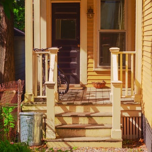 Maine Photo Print Yellow House Afternoon Sun image 2