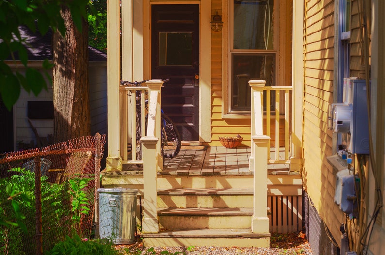 Maine Photo Print Yellow House Afternoon Sun image 2