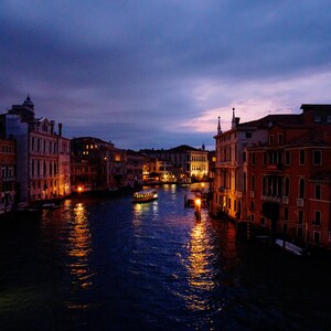 Venice Photo Print Blue Hour on the Grand Canal image 2