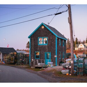Maine Photo Print Port Clyde Fishing Village Sunset image 2