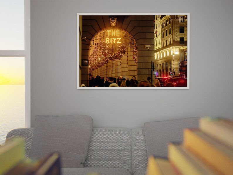 London Photo Print Christmas Lights at Ritz Hotel image 3