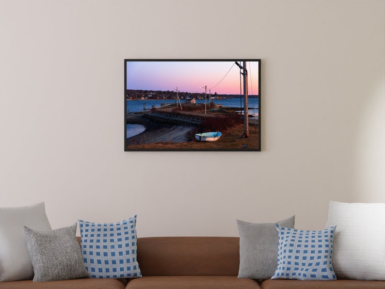 Maine Photo Print Great Diamond Island at Blue Hour image 1