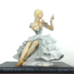 German Bisque Porcelain Ballerina Figurine, Schaubach Kunst, Gift For Dancers, Hollywood Regency Decor, European Antiques, Kitsch, Art Deco