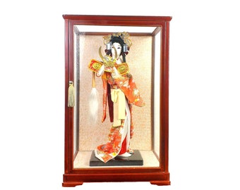 デコ姫様おとり置き✿TSUYOSHI NAGABUCHI レザーキャップ JAPANESE GEISHA DOLL Yaegaki Hime W/ Samurai Kabuto Helmet 17