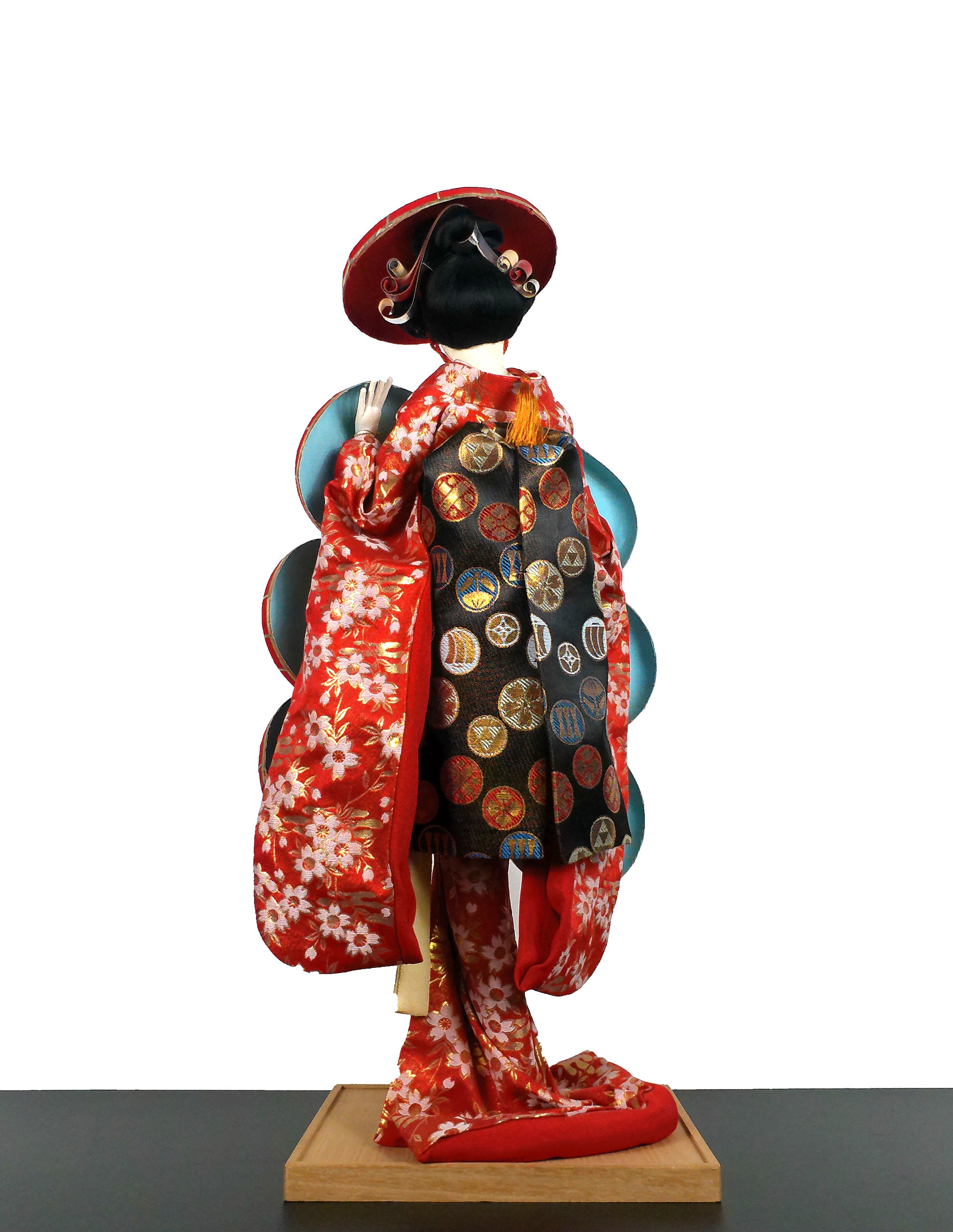 N ihonga 絵画　6号　Japanese doll 大正ロマン Japanese Antique Gosho-Ningyo Doll with Hat - Zentner Collection