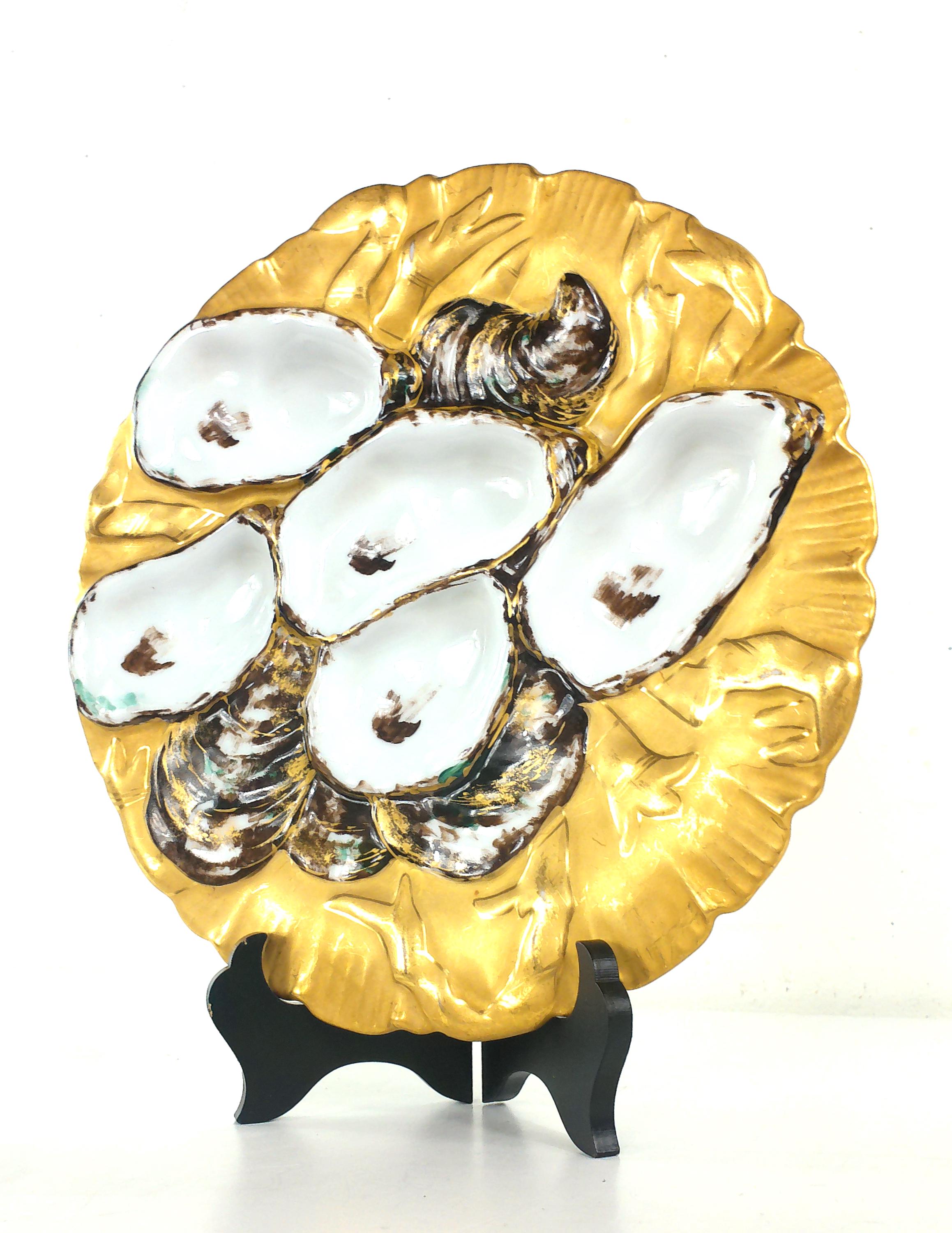 Colla More Antique Gilman Collamore Turkey Oyster Plate - 9