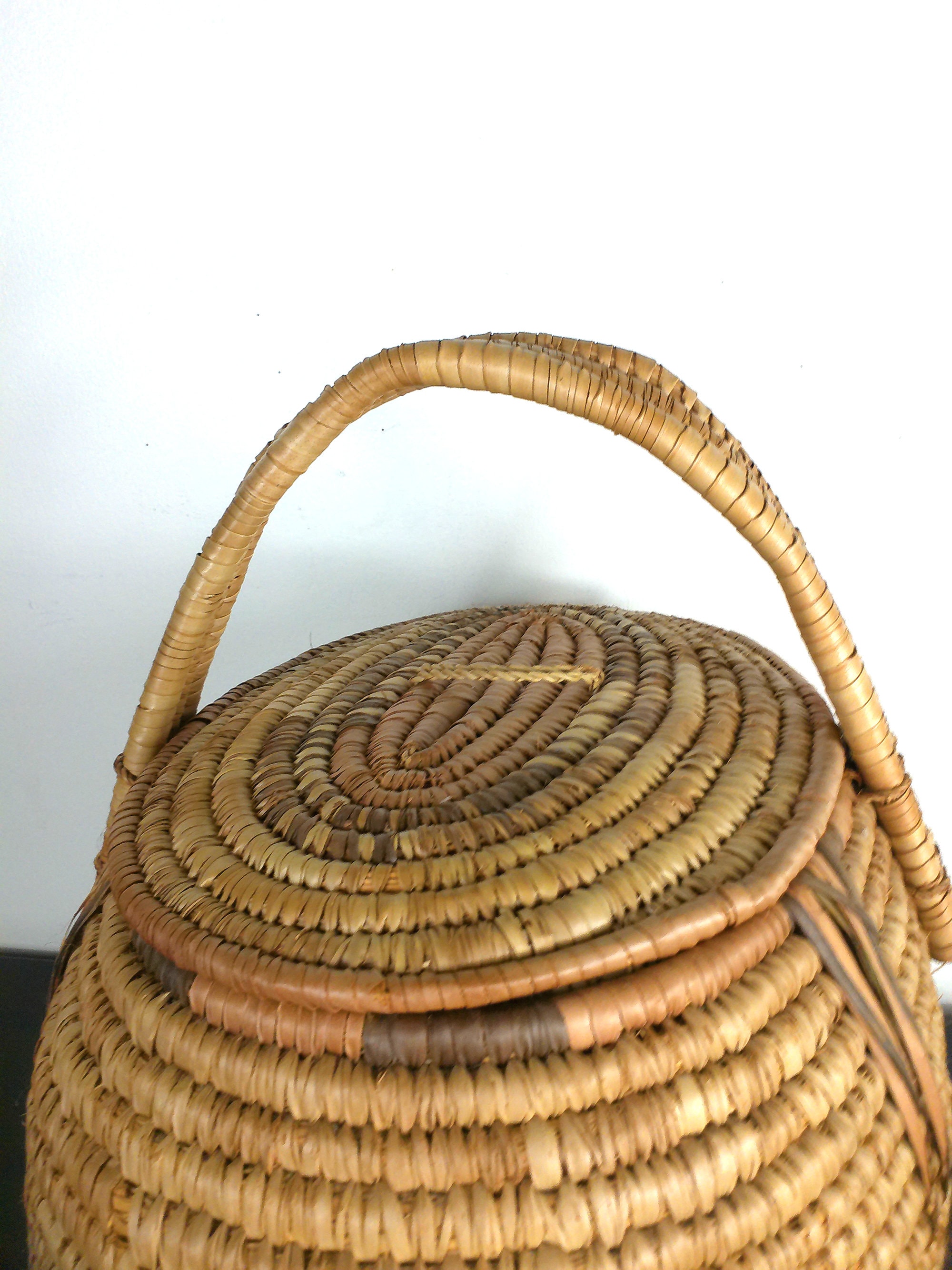 Native American Early 20th Century Antique Woven Mission