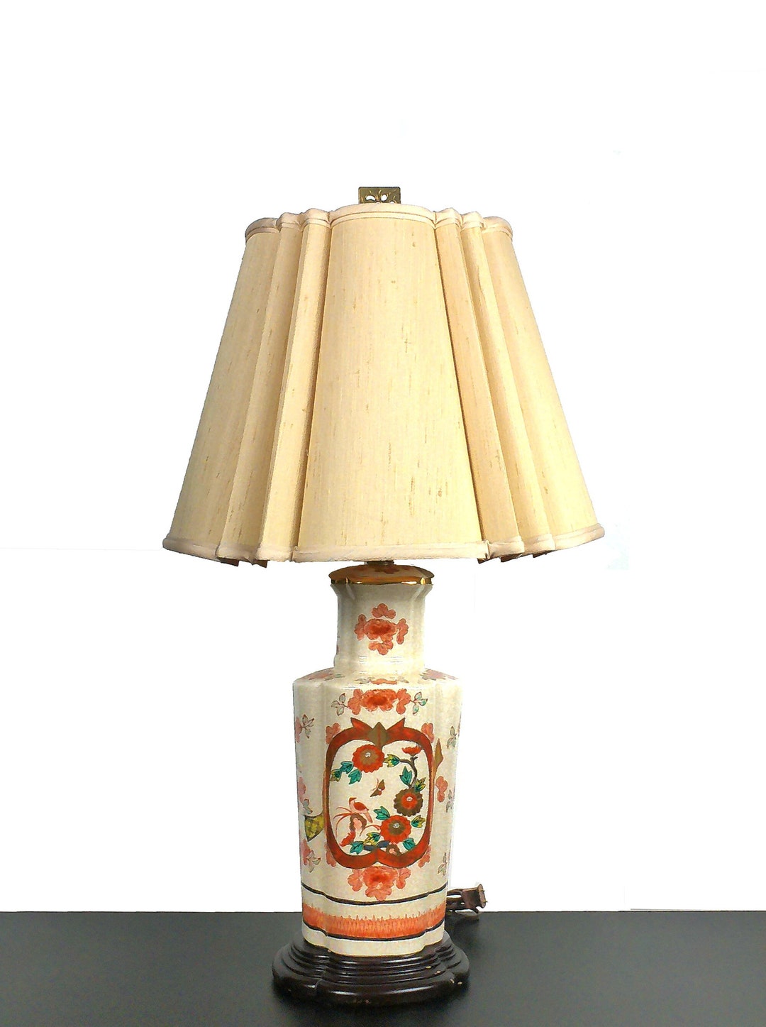 Japanese Table Lamps Kutani Ginger Jar Lamps Chinoiserie Etsy