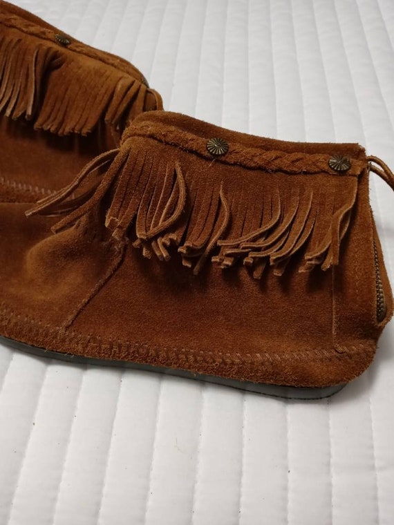 American Indian Pair of Women's Size 11 Brown Lea… - image 6