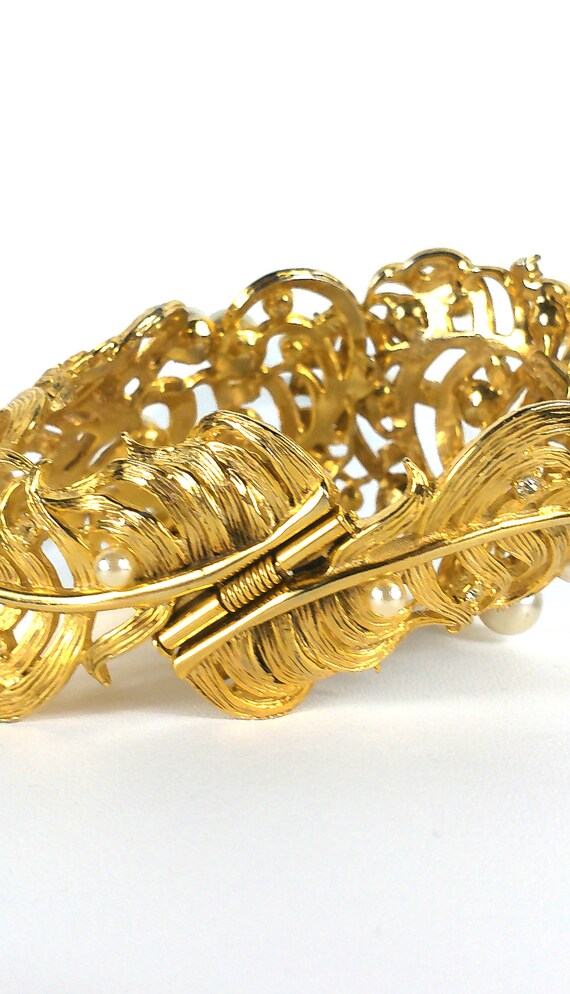 Authentic Elsa Schiaparelli Antique Bangle, Gold … - image 5